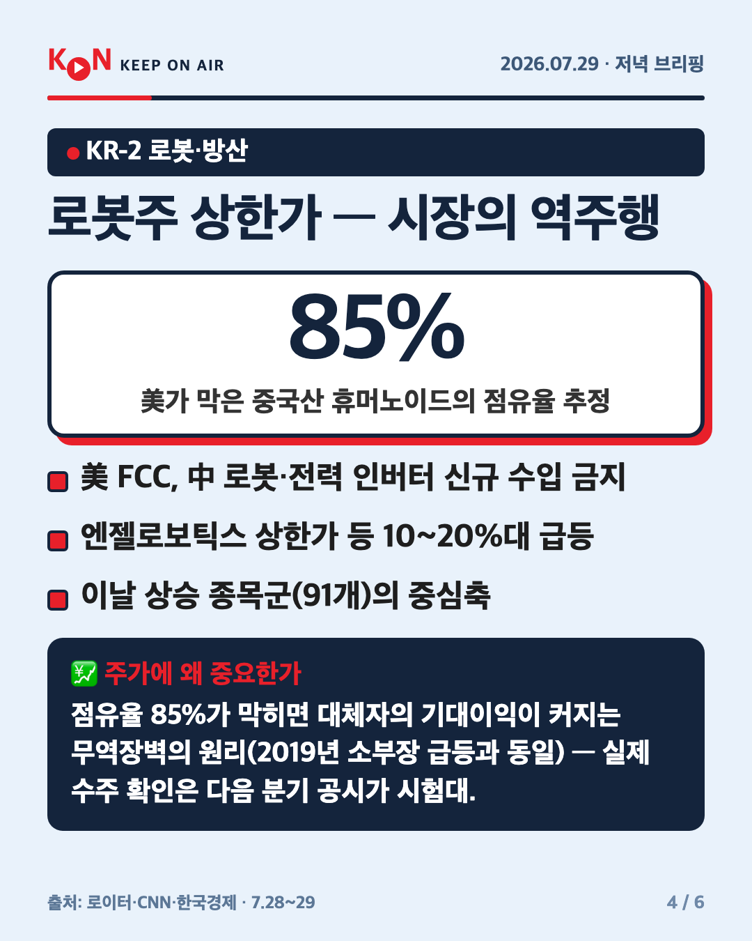 로봇주 상한가 — 시장의 역주행 카드