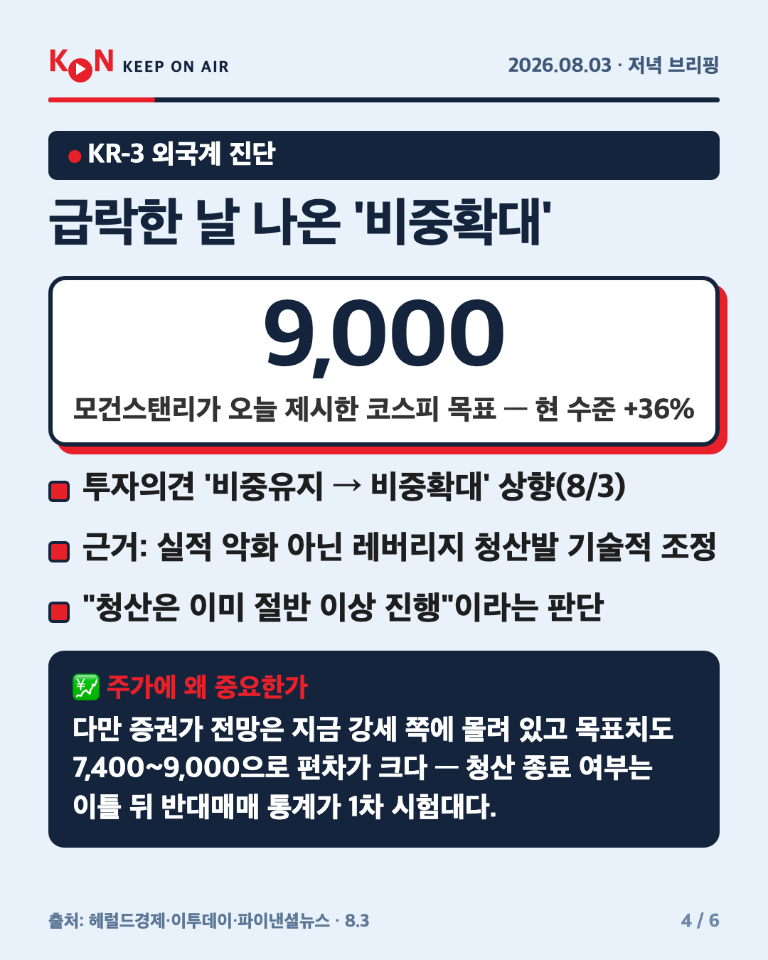 급락한 날 나온 '비중확대' 카드