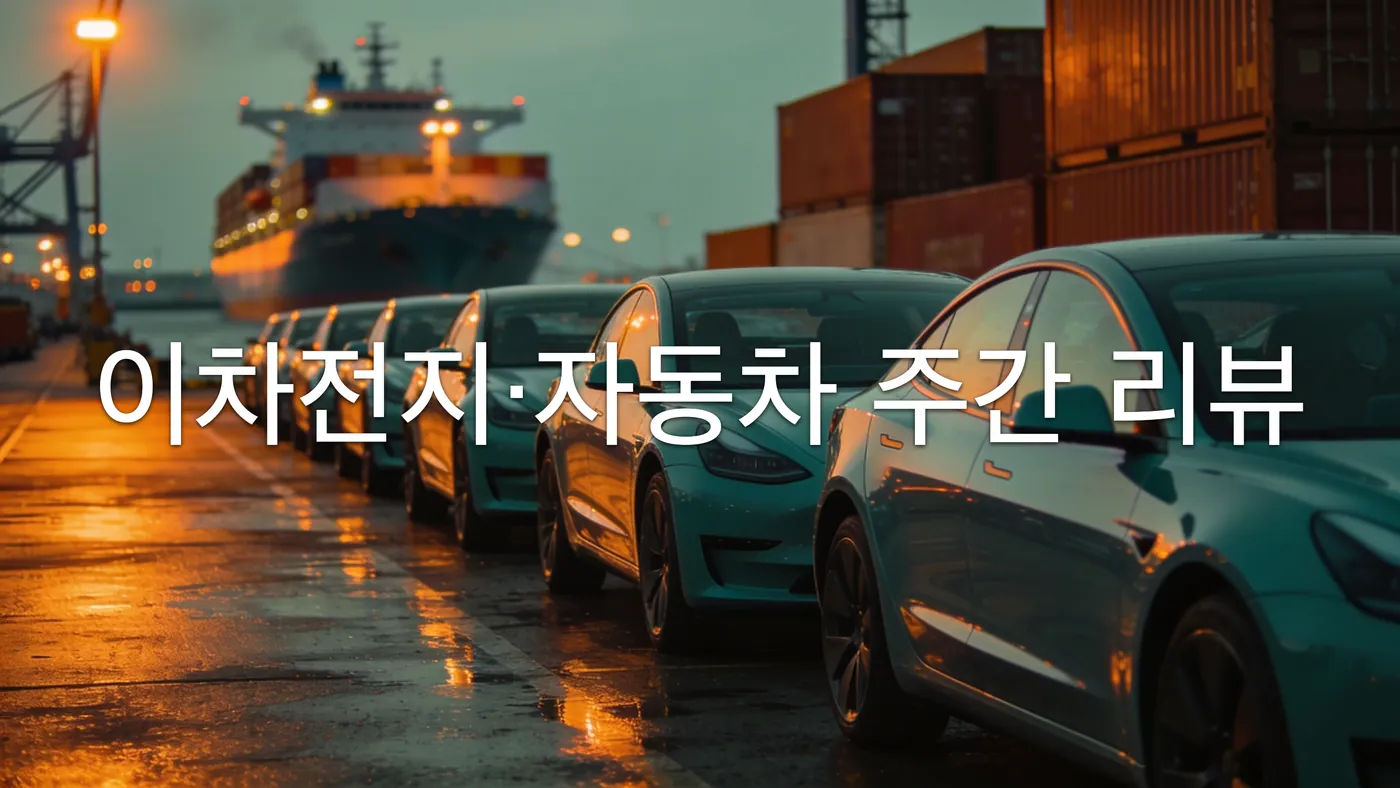 [0919 주말] [9월 3주] 현대모비스 -8.78%, 닷새 내내 하락 — 트럼프의 '중국차 OK' 한마디와 목표가 하향이 완성차를 눌렀고, 배터리는 화요일 하루로 버텼다